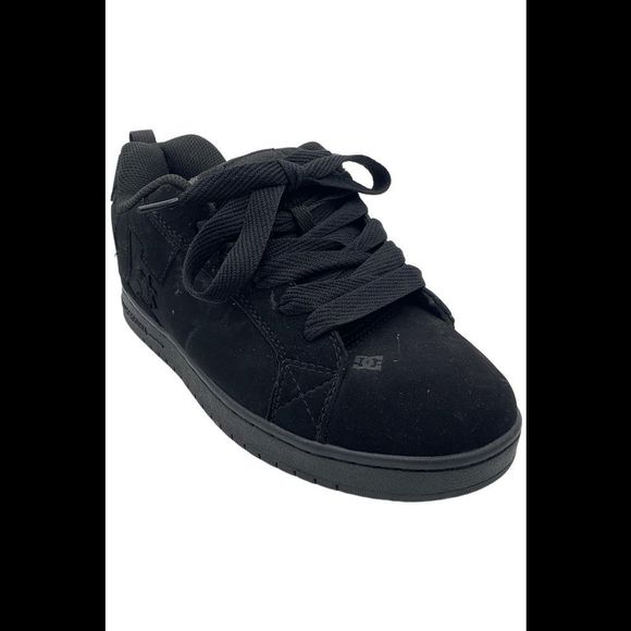 DC Men's Court Graffik Casual Low Top Skate Sneaker Black - Medium - Picture 1 of 3